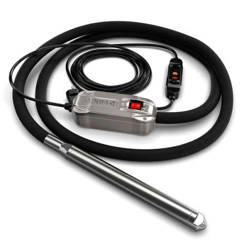 Высокочастотный глубинный вибратор со встроенным преобразователем 7 м Vektor EL 50-Tehinstrument