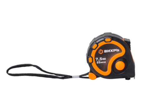 Рулетка ВИХРЬ 7,5м х 25мм-Tehinstrument