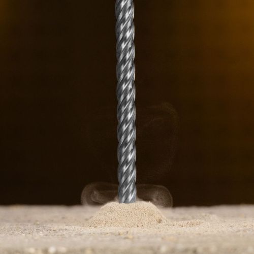 Бур по бетону, цельная крестовая пластина, 8x265 мм, SDS PLUS Denzel-Tehinstrument