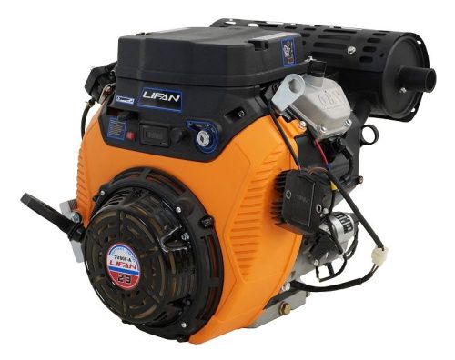 Двигатель Lifan LF2V80F-A, вал ?25мм, катушка 3 Ампера датчик давл./м,  м/радиатор, счетчик моточасов-Tehinstrument
