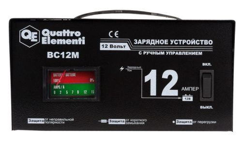 Зарядное устройство QUATTRO ELEMENTI BC 12M-Tehinstrument