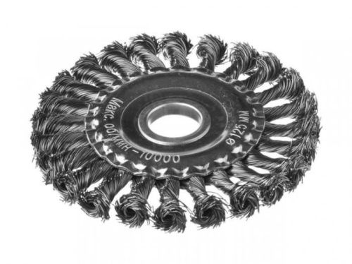 Щётка №135 13150221 d-150мм круглая для УШМ , витая-Tehinstrument