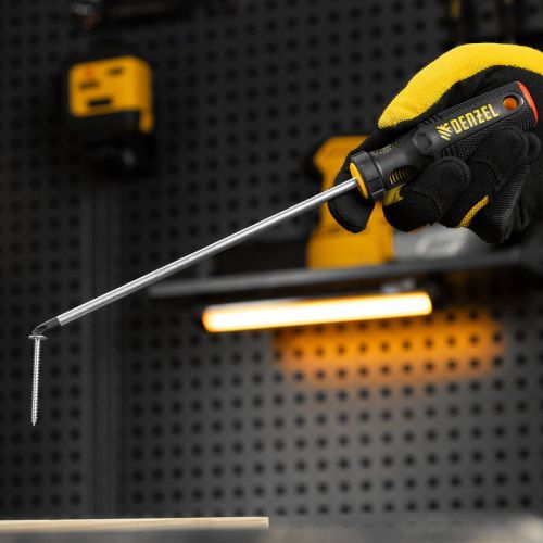 Отвертка, PH2х200 мм, S2, 3к рукоятка Denzel-Tehinstrument