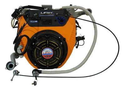 Двигатель Lifan LF2V80F-A (4500), 29 л.с. D25 20А (вариатор+провода+выхлопн система) на Буран-Tehinstrument