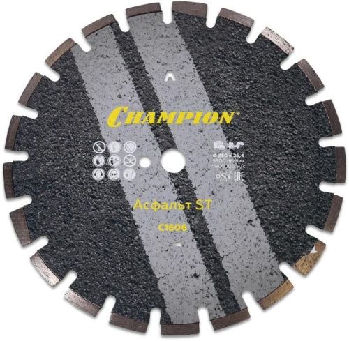 Диск алмазный CHAMPION асфальт ST Asphafight, С1606-Tehinstrument