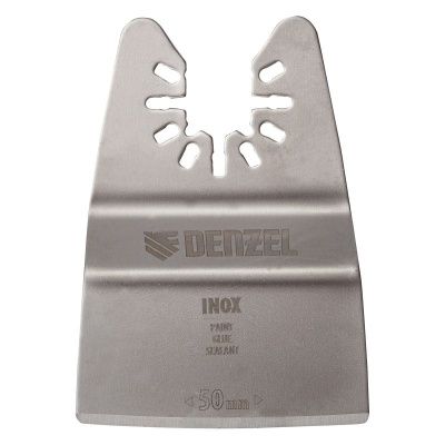 Насадка для МФИ шабер полукруг, Inox, для снятия краски и др., ширина 50 мм, длина общая 74 мм, ступенчатый Denzel-Tehinstrument