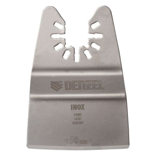 Насадка для МФИ шабер полукруг, Inox, для снятия краски и др., ширина 50 мм, длина общая 74 мм, ступенчатый Denzel-Tehinstrument