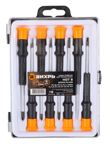 Набор отвёрток для точных работ НОТ 8, Вихрь-Tehinstrument