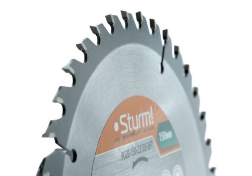 Пильный диск, размер 150x22x36 зубьев С ПЕРЕХОД. КОЛЬЦОМ НА 20 мм  Sturm-Tehinstrument