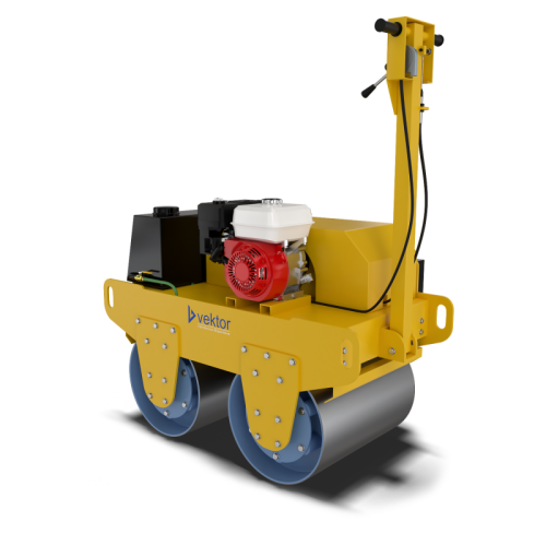 Виброкаток ручной двухвальцовый Vektor VRDR-600-Tehinstrument
