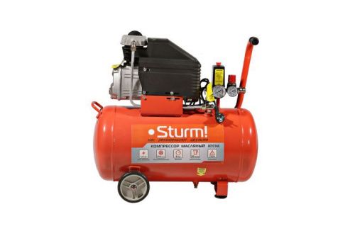 Компрессор воздушный масляный  Sturm AC93166, 1,6кВт, 250л/мин, ресивер 50л, прямой привод-Tehinstrument