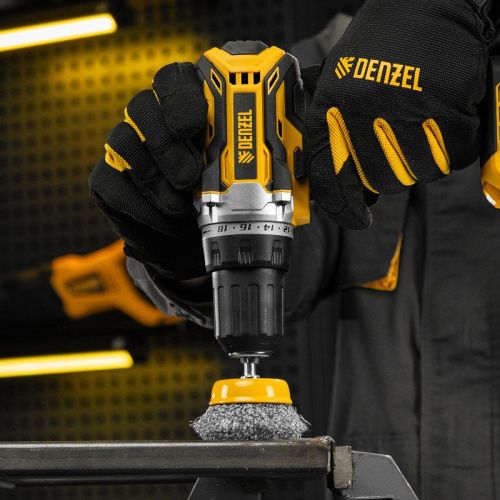 Щетка для дрели, 65 мм, Чашка, со шпилькой , нержавеющая витая проволока Denzel-Tehinstrument