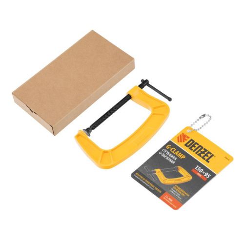 Струбцина G-образная, усиленная, 150 мм Denzel-Tehinstrument