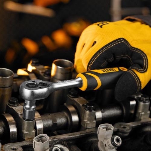 Ключ-трещотка 1/4", 90 зубьев, с быстрым сбросом, CrV Denzel-Tehinstrument