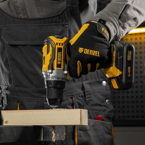 Дрель-шуруповерт аккумуляторная, бесщет. Denzel BLDL-18-02-Tehinstrument