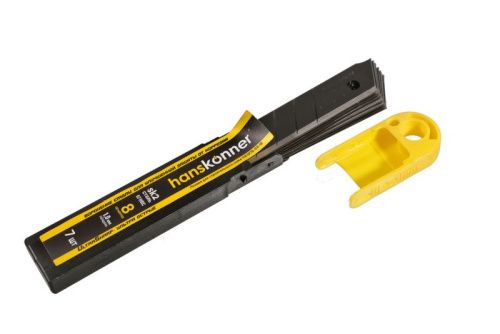 Лезвия 18мм, 7шт, оксидированные, SK2 сталь, толщина 1.0мм, Hanskonner-Tehinstrument