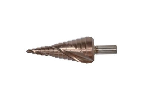 Сверло ступенчатое по металлу 4-30мм шаг 2мм Р6М5+COBALT спираль  Sturm-Tehinstrument