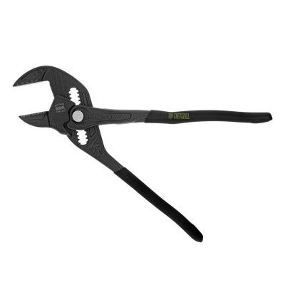 Клещи переставные, кнопочный механизм, обливные рукоятки, сантехнические, 250 мм Denzel-Tehinstrument