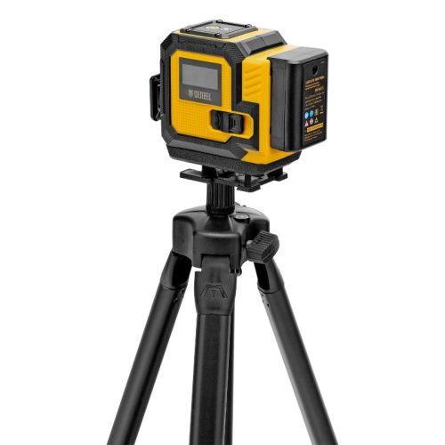 Лазерный уровень мультипризменный DLV-360-3T, 30 м, зеленый луч, Li-Ion 2,4 Aч, штатив // Denzel-Tehinstrument