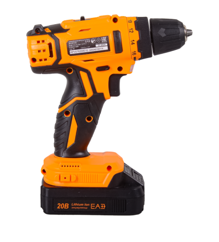 Дрель-шуруповерт Вихрь ДА-20Л-2КА с набором оснастки 65 предметов-Tehinstrument