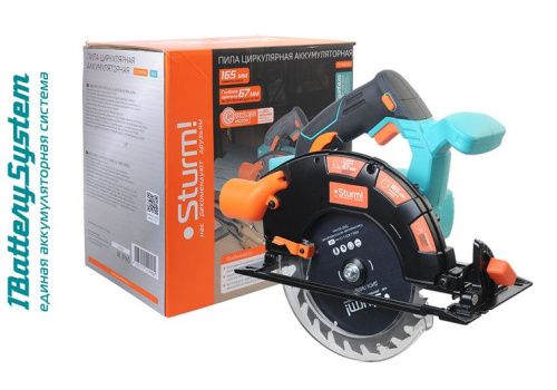 Аккумуляторная циркулярная пила  Sturm CCS1867BL 1BatterySystem-Tehinstrument