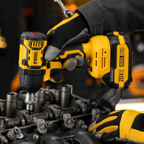 Бесщеточный аккумуляторный ударный гайковерт Denzel CIWH-BL-20-500, Li-Ion, 20 В-Tehinstrument