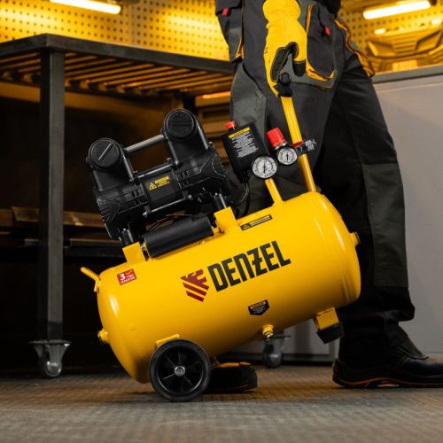 Малошумный безмасляный компрессор Denzel DLP-950/24-Tehinstrument