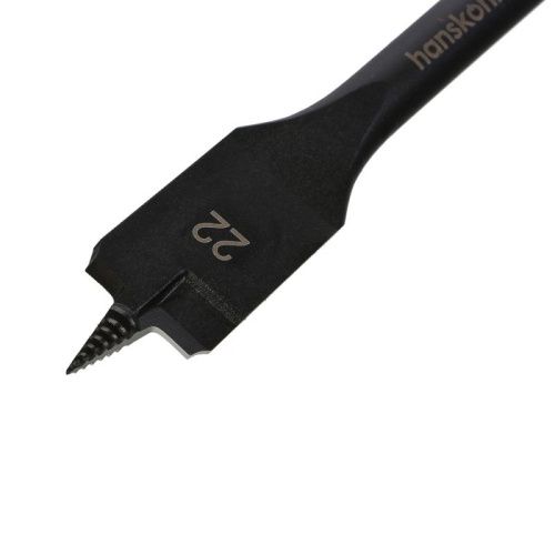 Сверло перовое по дереву 22мм, высококачеств. сталь, шестигр. хвостовик, Hanskonner-Tehinstrument