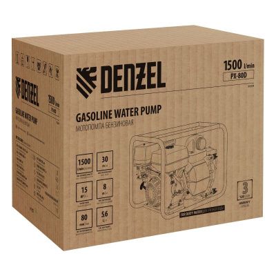 Мотопомпа бензиновая для грязной воды Denzel PX-80D-Tehinstrument
