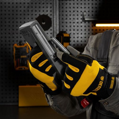 Степлер мебельный, пластиковый корпус, тип 53, 6-14 мм, тип 300, 15 мм, тип 500, 15 мм Denzel-Tehinstrument