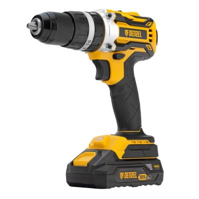 Дрель-шуруповерт аккумуляторная ударная бесщет Denzel CIDB-18-02-Tehinstrument