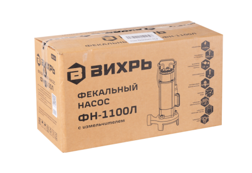 Фекальный насос Вихрь ФН-1100Л с измельчителем-Tehinstrument