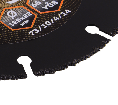 Диск пильный по дереву для УШМ Вихрь 125х22 мм, с твердосплавным зерном-Tehinstrument