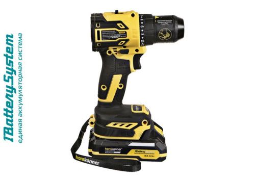 HCD2065C Дрель аккумуляторная  б/щ Hanskonner 1BatterySystem-Tehinstrument