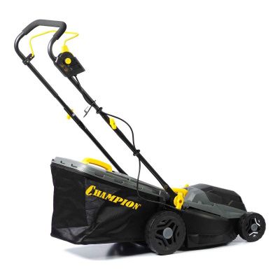 Газонокосилка эл. CHAMPION EM3816 (1,6 кВт пласт.+ткань травосб. 42л ширина 380мм 30-75мм, 11,3кг)-Tehinstrument
