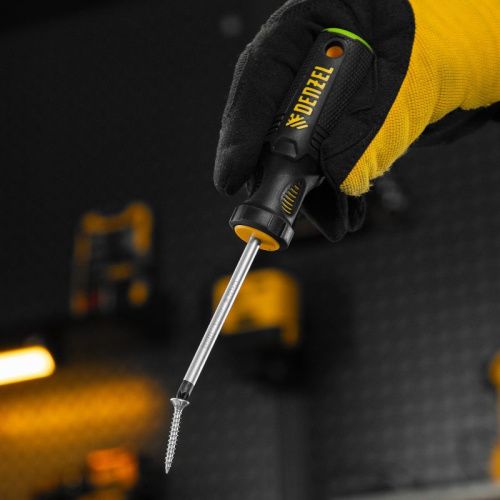Отвертка, PZ1x75 мм, S2, 3к рукоятка Denzel-Tehinstrument