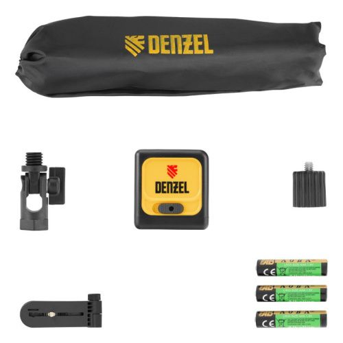 Лазерный уровень DQB-T, 30 м, зеленый луч, батарейки, штатив Denzel-Tehinstrument