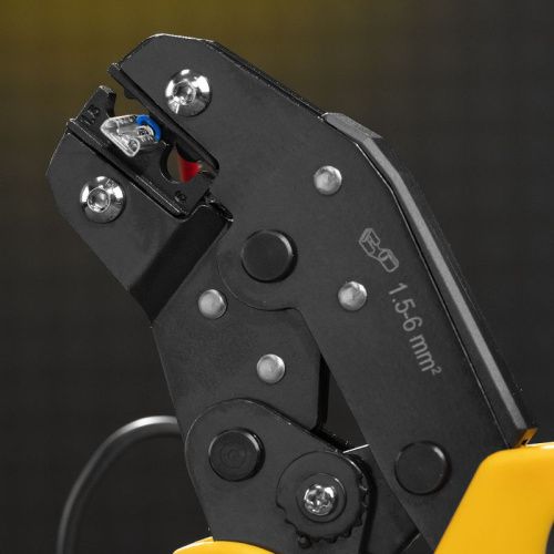 Клещи для обжима неизолированных наконечников НК и НВ, разъемов РП, 1,5 - 6 мм2 Denzel-Tehinstrument