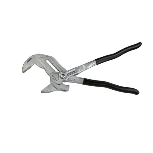 Клещи-переставные, 300мм, кнопочный шарнир, без засечек на губках, Hanskonner-Tehinstrument