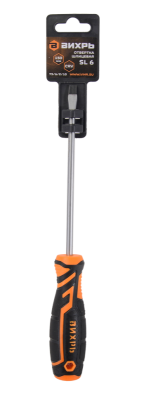 Отвёртка шлицевая ВИХРЬ SL6 150мм-Tehinstrument