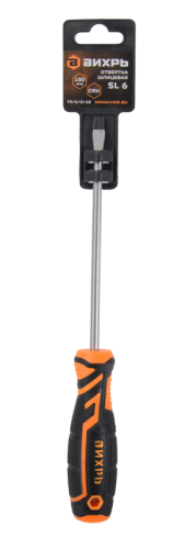 Отвёртка шлицевая ВИХРЬ SL6 150мм-Tehinstrument