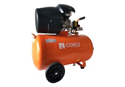 Компрессор воздушный масляный ВКС-93210С СОЮЗ, 2,4кВт, 410л/мин, ресивер 100л, прямой привод-Tehinstrument