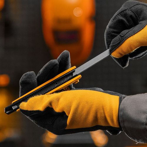 Лезвия, 9 мм, сталь SK5 - 0,4 мм, 10 штук Denzel-Tehinstrument