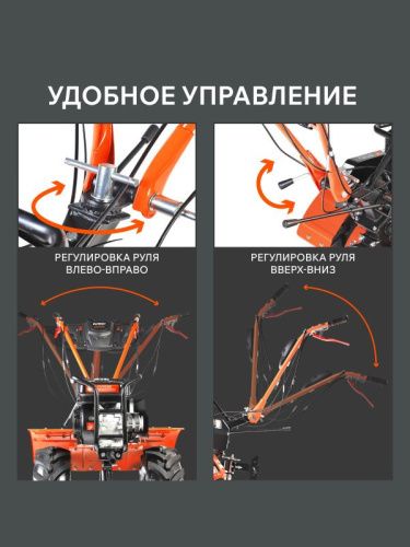 Мотоблок бензиновый Patriot УРАЛ M с колесами Extreme-Tehinstrument