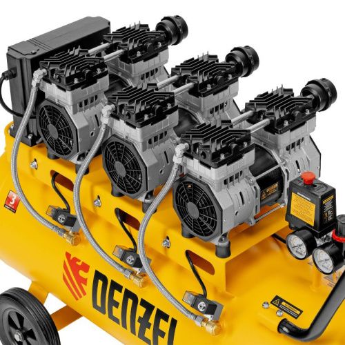 Компрессор безмасляный, малошумный  Denzel DLS 2250/100-Tehinstrument