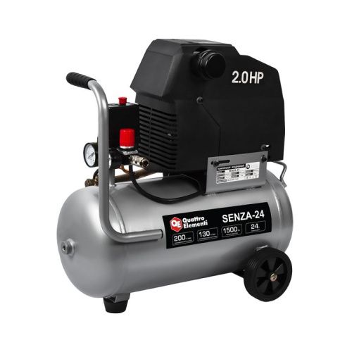 Компрессор поршневой безмасляный QUATTRO ELEMENTI SENZA-24-Tehinstrument
