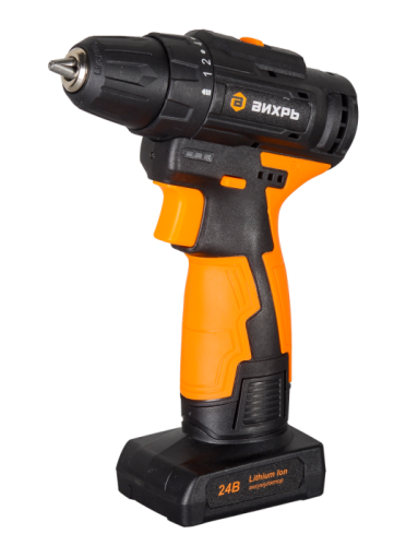 Дрель-шуруповерт Вихрь ДА-24Л-2К/Б (2,0 А/ч) (бесщеточный двигатель)-Tehinstrument