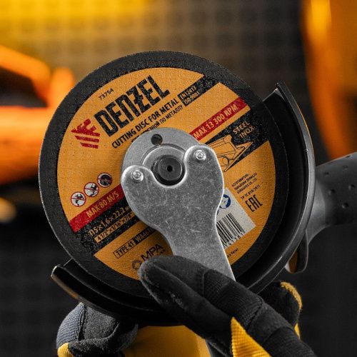 Круг отрезной по металлу, 115 х 1.6 х 22.2 мм Denzel-Tehinstrument