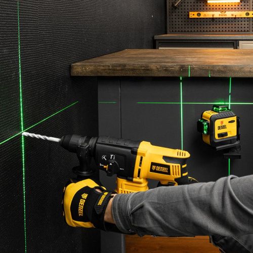 Лазерный уровень мультипризма Denzel LXI 360-3 Green-Tehinstrument