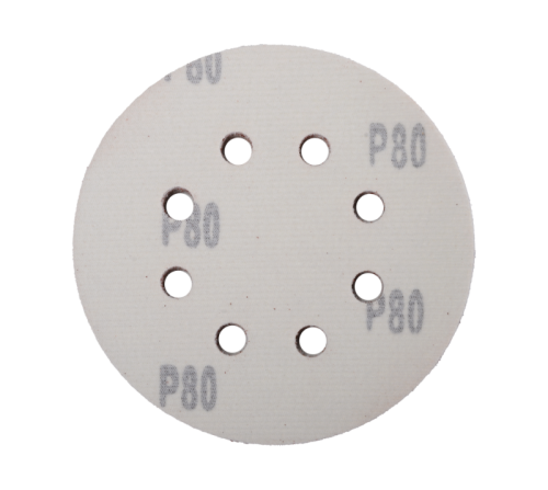 Круги шлифовальные на липучке 125мм, P80, 8 отв. (5 шт) Вихрь-Tehinstrument